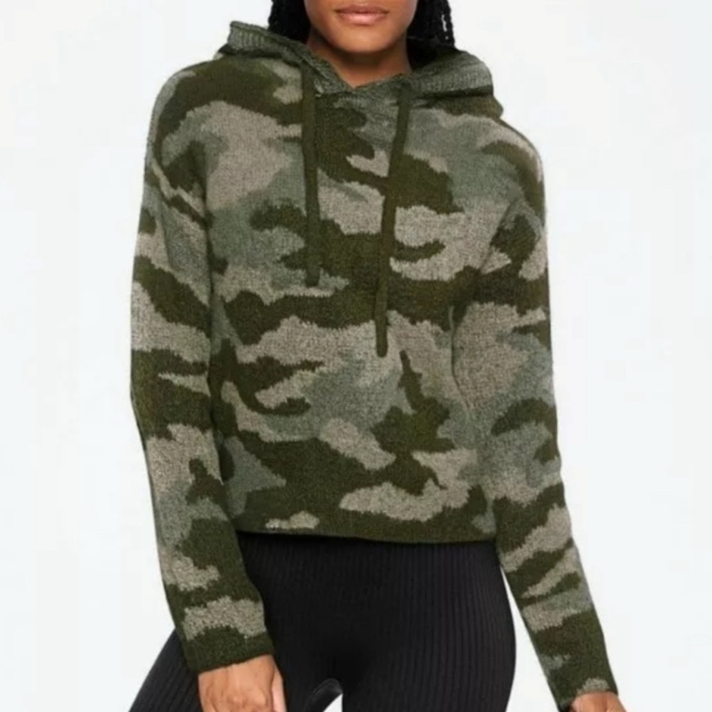 PINK Victoria's Secret NWOT camouflage army green Hoodie Large